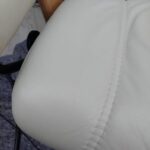 Cream Armchair - Leather Repairs