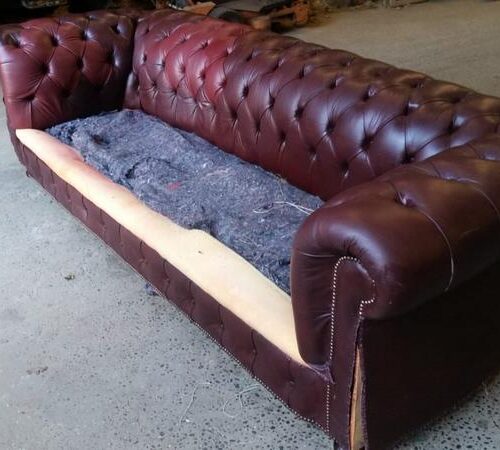 Essex Leather Sofa Restoration