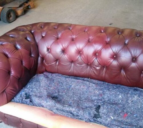 Essex Leather Sofa Restoration