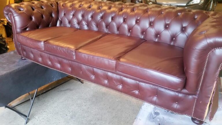 Essex Leather Sofa Restoration