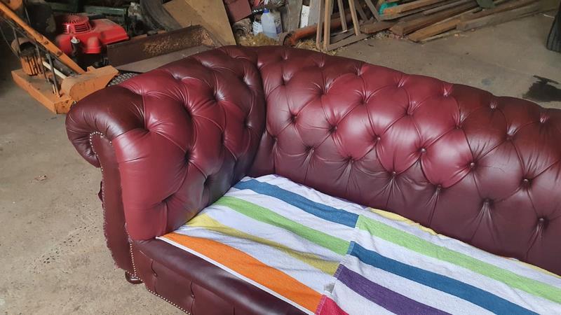 Essex Leather Sofa Restoration