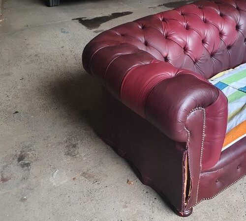 Essex Leather Sofa Restoration